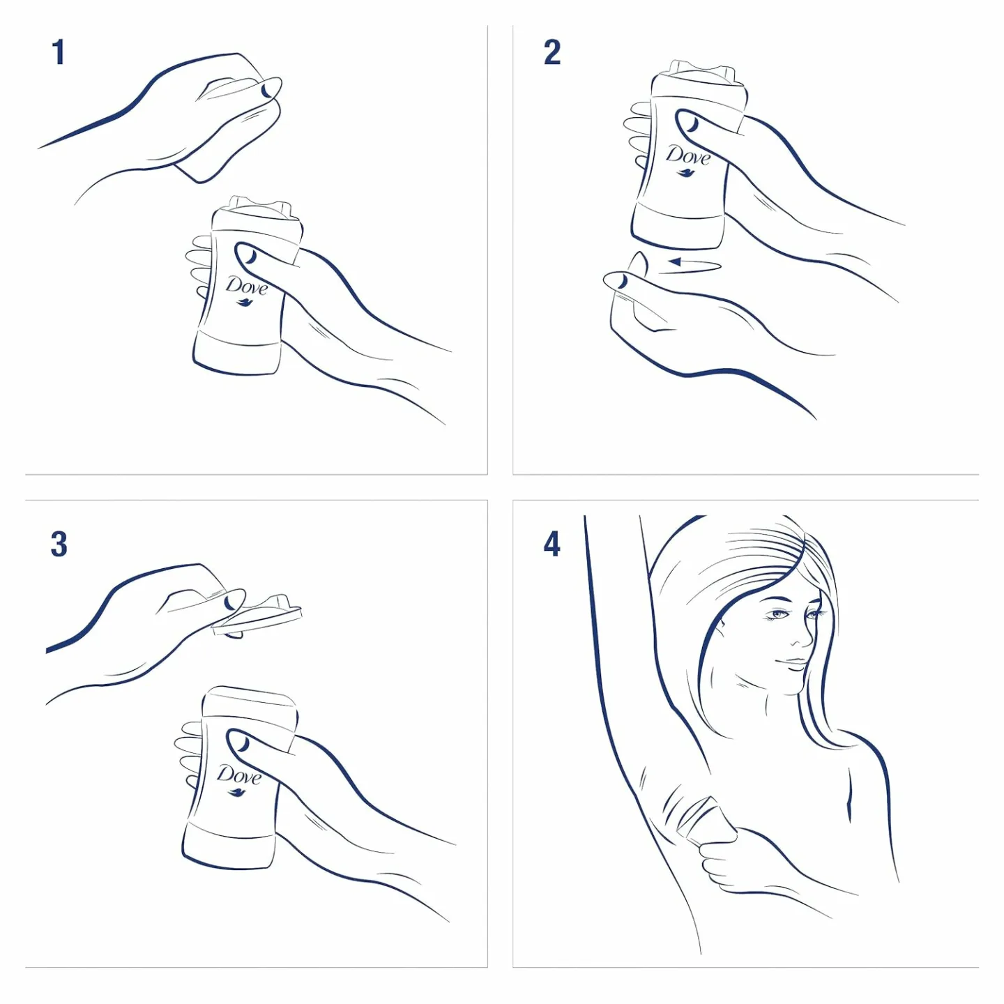 Dove Antiperspirant Stick for Women - 2 Pack