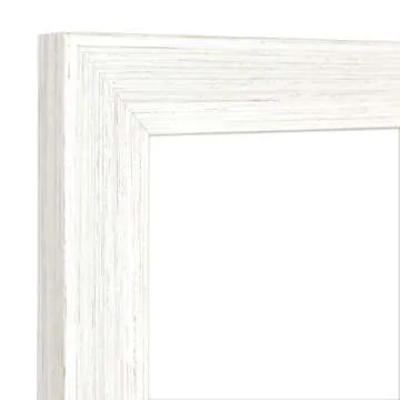 MCS Museum Poster Frame 24x36 White Woodgrain for Photos