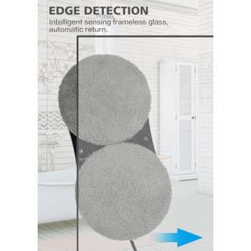 KADSKAN Window Cleaning Robot, Automatic Window Cleaner with Water Spray for Windows/Tiles/Class Door, Inside/Outside, 5600Pa Suction Power, 3.0 Path Planning, Remote Control (HCR-31)