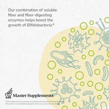 Master Supplements TruFiber - 6.35 oz - Prebiotic Fiber to Help Boost Probiotic Growth - Supports Digestive Health - Vegan, Gluten Free - 50 Servings