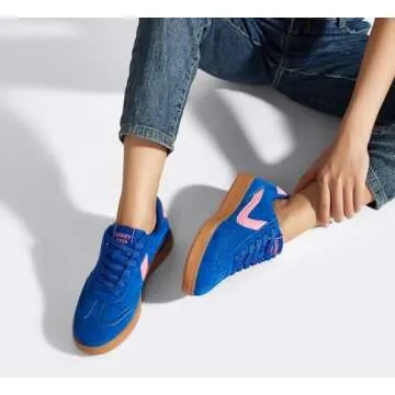 LUCKY STEP Women's Stylish Lace Up Sneakers for Comfort