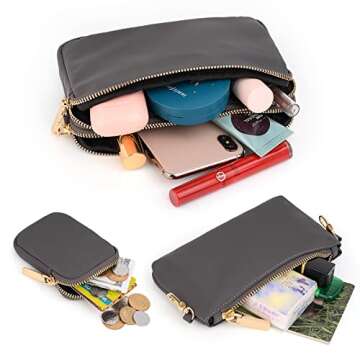 UTO Small Crossbody Bags for Women 3 in 1 Trendy Belt Purse Fashion Designer Mini Cute Sling Fanny Chest Pack