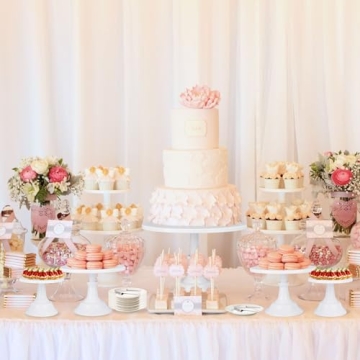 MYXLINK 3pcs Metal White Cake Stands Set for Every Occasion