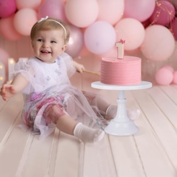 MYXLINK 3pcs Metal White Cake Stands Set for Every Occasion