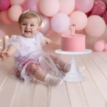 MYXLINK 3pcs Metal White Cake Stands Set for Every Occasion