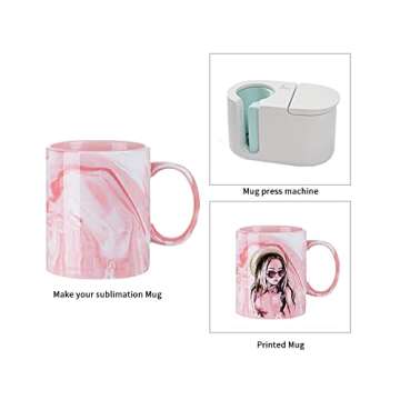 PYD Life 8 Pack Sublimation Mugs Perfect for Custom Gifts