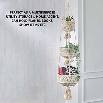 Folkulture 3 Tier Hanging Fruit Basket for Kitchen