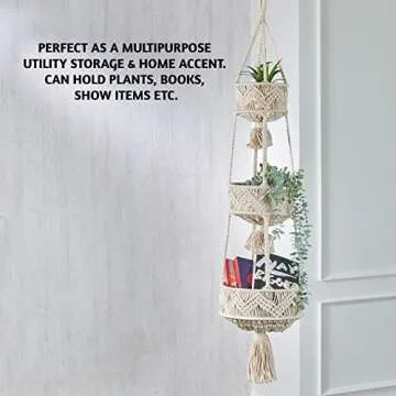 Folkulture 3 Tier Hanging Fruit Basket for Kitchen