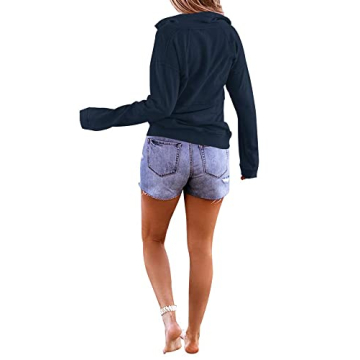 Floral Find Women's Long Sleeve Half Zip Sweatshirt Comfortable