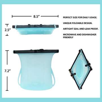 Eco-Friendly Reusable Silicone Bag for Food Storage