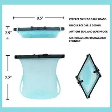 Eco-Friendly Reusable Silicone Bag for Food Storage