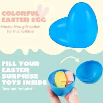 JOYIN 3.15" Fillable Easter Eggs - 18PCS Colorful Treats