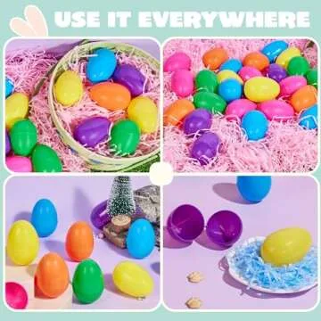 JOYIN 3.15" Fillable Easter Eggs - 18PCS Colorful Treats
