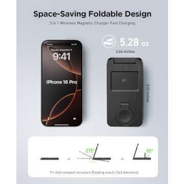 3 in 1 Magnetic Wireless Charging Station for Apple Devices