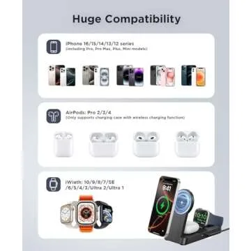 3 in 1 Magnetic Wireless Charging Station for Apple Devices