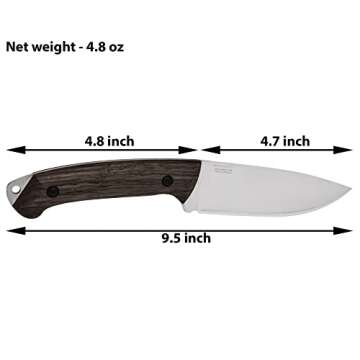 BPS Savage Bushcraft Knife - Outdoor Full Tang Fixed Blade