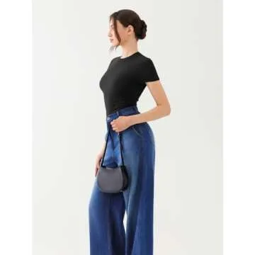 Reoria Women's Stylish Double Lined Crop Top for Everyday Wear