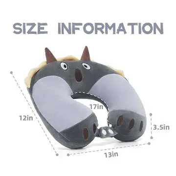 Niuniu Daddy Kids Travel Pillow for 3-8 Y/O Comfort