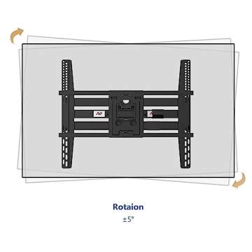 NB North Bayou Heavy Duty TV Wall Mount Double Arms Articulating Swivel TV Bracket for Most 75”-110 inch LED LCD OLED TVs VESA Compatible Hold up to 200 lbs Wall Bracket SP5