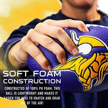 Fun Kids Foam Football for Minnesota Vikings Fans
