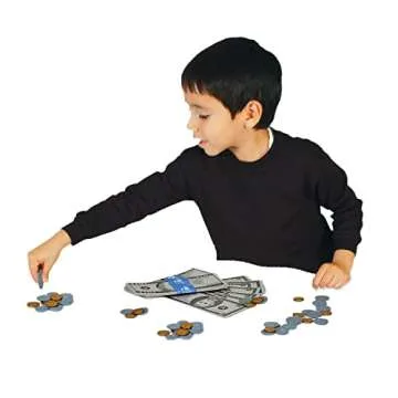 The Learning Journey: Kids Bank Play Money Set - Play Money for Kids - Over $5000 in Realistic Play Money to Build Kids Counting Skills - Ages 5 and Up - Award Winning Toys