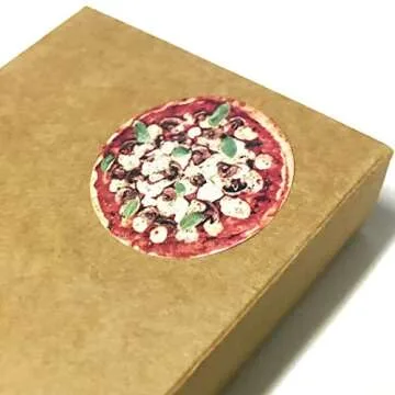 Pizza Children Sticker Set, 1.5" - 20 Sheets, 200 Stickers