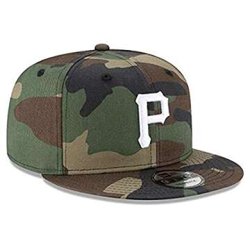 New Era Woodland Camo Snapback Hat for Pittsburgh Pirates Fans