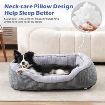 INVENHO Medium Dog Bed, Washable & Durable for Dogs