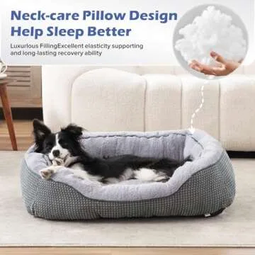 INVENHO Medium Dog Bed, Washable & Durable for Dogs