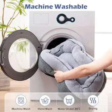 INVENHO Medium Dog Bed, Washable & Durable for Dogs