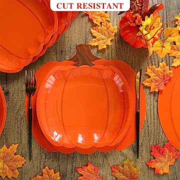 Fall Pumpkin Paper Plate Placemat Set for Any Occasion