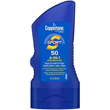 Coppertone SPORT Sunscreen SPF 50 - Water-Resistant Travel Size Lotion