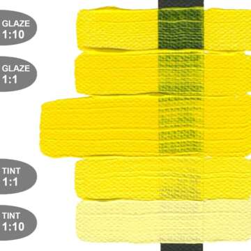 Hansa Yellow Opaque GOLDEN Acrylic Paint Tube, 2 oz | Premium Quality