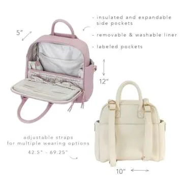 Ayla & Co Mini Bag - Versatile Vegan Leather Diaper Bag