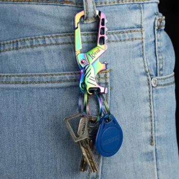 Heavy Duty Keychains with Carabiner & Bottle Opener