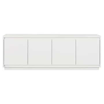 Henn&Hart 68" Wide Modern White TV Stand for TVs up to 75"