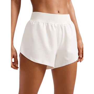 CRZ YOGA Mid Waisted Dolphin Athletic Shorts - Perfect for Active Women