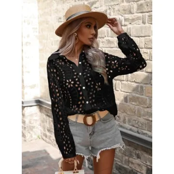 Stylish Verdusa Long Sleeve Floral Blouse for Women