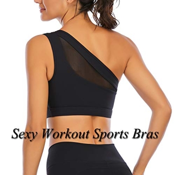 Stylish LYZ One Shoulder Sports Bra for Women - Comfort & Fit