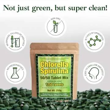 Good Natured Spirulina and Chlorella Capsules for Health