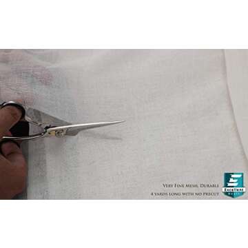 Excellent Deals CheeseCloth (90 Grade, 36 Sq Feet) - 4 Yards Reusable 100% Unbleached Cotton Fabric- Premium Quality Cheese Cloth for Baking, Strainer, Cooking Food, Cheese, Nut Milk & Filtering