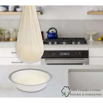 Excellent Deals CheeseCloth (90 Grade, 36 Sq Feet) - 4 Yards Reusable 100% Unbleached Cotton Fabric- Premium Quality Cheese Cloth for Baking, Strainer, Cooking Food, Cheese, Nut Milk & Filtering