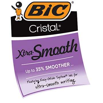 BIC Cristal Xtra Smooth Ballpoint Pen for Everyday Use