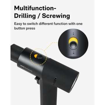 HOTO Cordless Brushless Drill with 30 Gears and LED Display