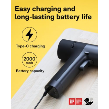 HOTO Cordless Brushless Drill with 30 Gears and LED Display