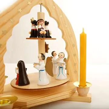 Eika Box of 20 Finest Beeswax Tree Candles Honey Yellow 100 Percent Beeswax High 10.5 Centimeters