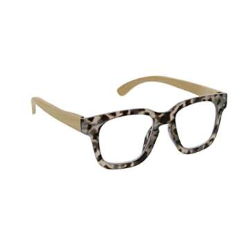 Peepers by PeeperSpecs womens Coffee Shop Blue Light Blocking Reading Glasses, Gray Tortoise - Focus Blue Light Filtering Lenses, 48 US