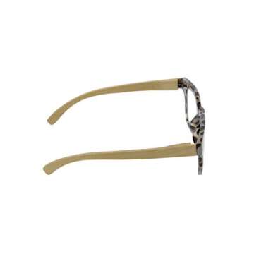 Peepers by PeeperSpecs womens Coffee Shop Blue Light Blocking Reading Glasses, Gray Tortoise - Focus Blue Light Filtering Lenses, 48 US