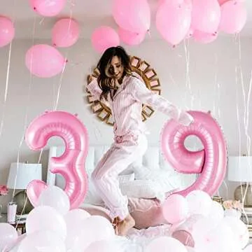 Pink Number 9 Balloon 40 Inch for Birthdays & Parties