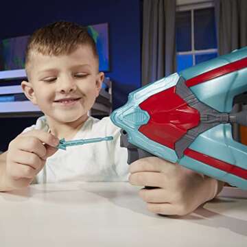 Hasbro Marvel Guardians of The Galaxy Vol.3 Galactic Spaceship,Rocket Action Figure with Vehicle and Blaster Accessory,Superhero Toys for Kids